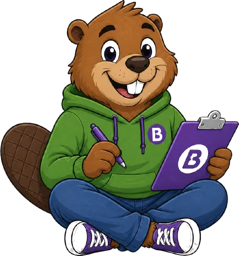 InvoiceBeaver with clipboard